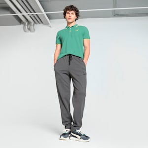 Contrast Tipping Men's Slim Fit Polo, Deep Forest, extralarge-IND