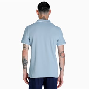 Contrast Tipping Men's Polo, Blue Wash
