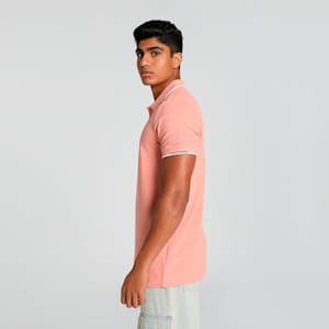 Contrast Tipping Men's Slim Fit Polo, Future Pink-Rosette, extralarge-IND