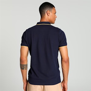 Contrast Tipping Men's Slim Fit Polo, PUMA Navy, extralarge-IND