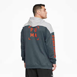 Train Logo Men's Hoodie BT, Dark Slate