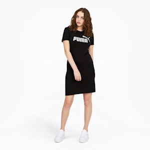 Essentials Slim Fit Women's Tee Dress, Puma Black