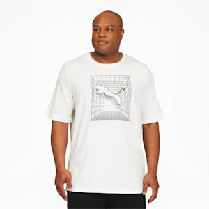 T-shirt graphique Cat-scape BT, homme, Blanc Puma