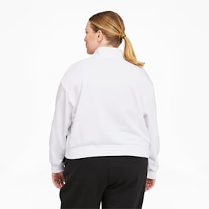 Power Tape Crew Neck Women's Sweater PLUS, Puma White