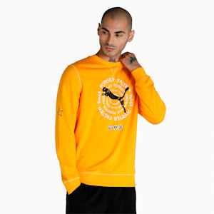 Crew Men's Sweatshirt, Saffron, extralarge-IND