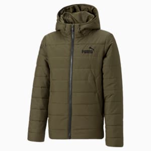 Essentials Padded Jacket Youth, Deep Olive