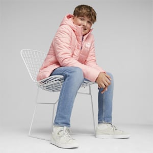 Youth Regular Fit Padded Jacket, Peach Smoothie, extralarge-IND