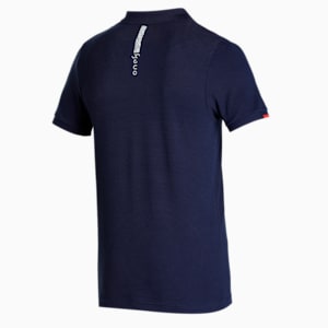 PUMA x one8 Printed Men's Slim Fit Polo, Peacoat, extralarge-IND