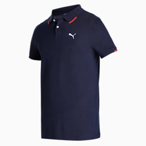 PUMA x one8 Printed Men's Slim Fit Polo, Peacoat, extralarge-IND
