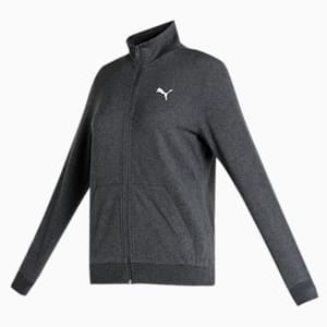 PUMA Women's Graphic Jacket, Dark Gray Heather