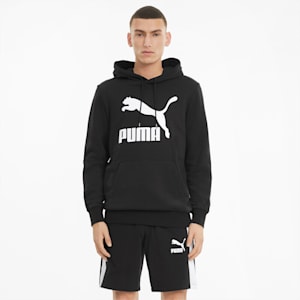 Classics French Terry Logo Men's Hoodie, Puma Black, extralarge