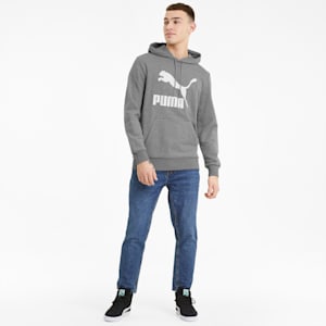 Sudadera con capucha de felpa francesa con logo Classics para hombre, Medium Gray Heather, extralarge