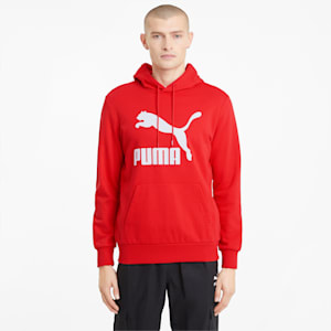 Sudadera con capucha de felpa francesa con logo Classics para hombre, High Risk Red