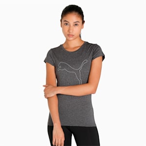 Active Heather Women's Slim Fit T-Shirt, Dark Gray Heather, extralarge-IND