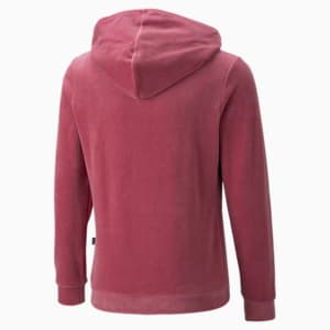 Essentials+ Velour Hoodie Youth, Dusty Orchid