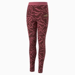 Alpha Printed Leggings Youth, Dusty Orchid-AOP