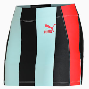 PUMA X DUA LIPA Women's Mini Skirt, Blue Glow