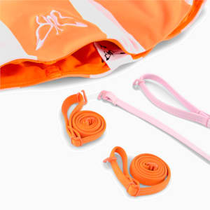 ウィメンズ PUMA x DUA LIPA ストリップド ブラレット, Carrot-Pink Lady
