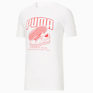 PUMA Kicks Men's Graphic Tee, Puma White