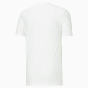 T-shirt graphique chat et cercle, homme, Blanc Puma