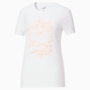 T-shirt graphique Stay Wild, femme, Blanc Puma