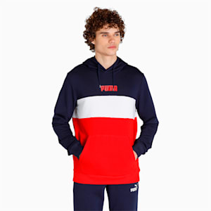 PUMA Block Regular Fit Men's Hoodie, Peacoat, extralarge-IND
