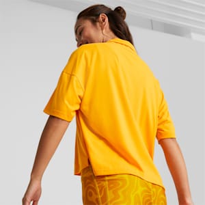 Camiseta de cuello alto Open Road para mujer, Apricot, extralarge