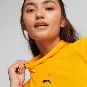 Camiseta de cuello alto Open Road para mujer, Apricot