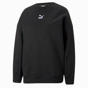 Classics Oversized Crewneck Sweatshirt Women, Puma Black