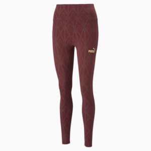 Power Deco Glam Leggings Women, Aubergine