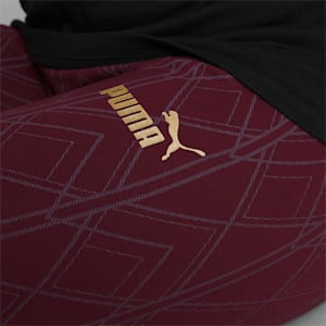Power Deco Glam Women's Training Leggings, Aubergine