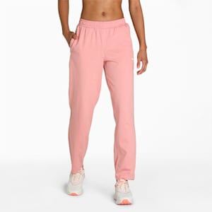 Zippered Jersey Women's Sweatpants, Rosette