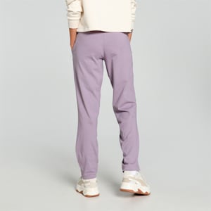 Zippered Jersey Women's Regular Fit Sweatpants, Pale Plum, extralarge-IND