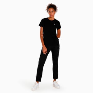 Zippered Jersey Women's Sweatpants, PUMA Black