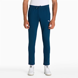 Zippered Men's Sweatpants, Sailing Blue