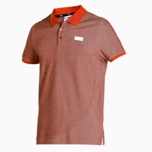 PUMA x one8 Men's Jacquard Slim Fit Polo, Warm Chestnut, extralarge-IND