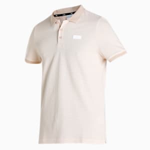 PUMA x one8 Men's Jacquard Slim Fit Polo, Light Sand, extralarge-IND