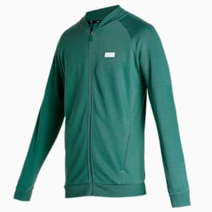 One8 Men's Full Zip Slim Fit Jacket, Deep Forest, extralarge-IND