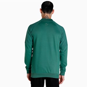 One8 Men's Full Zip Slim Fit Jacket, Deep Forest, extralarge-IND