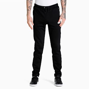 One8 Men's Slim Fit Track Pants, PUMA Black, extralarge-IND