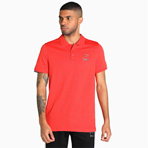 One8 Men's Slim Fit Polo, Burnt Red, extralarge-IND