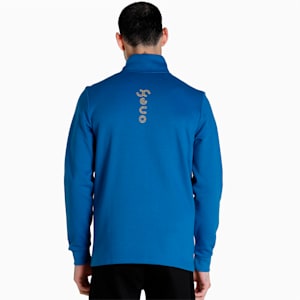 One8 Men's Slim Fit Hoodie, Lake Blue, extralarge-IND
