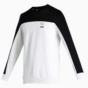 One8 Virat Kohli Men's Slim Fit Sweatshirt, PUMA White Heather, extralarge-IND