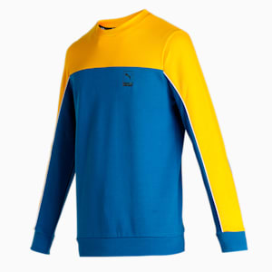 PUMA x one8 Men's Slim Fit Sweatshirt, Lake Blue, extralarge-IND