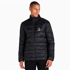 PUMA x one8 Men's Reversible Padded Slim Fit Jacket, PUMA Black, extralarge-IND
