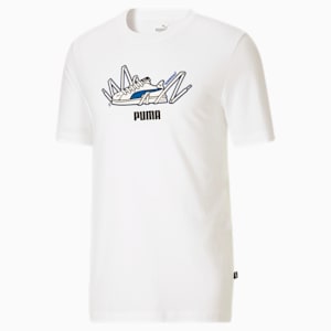 Sneaker Smash Men's Graphic Tee, Puma White, extralarge