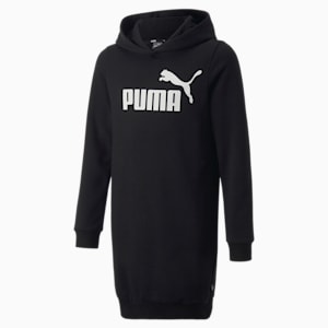 キッズ ガールズ ESS ロゴ フーディ ドレス 120-160cm, Puma Black, extralarge-JPN