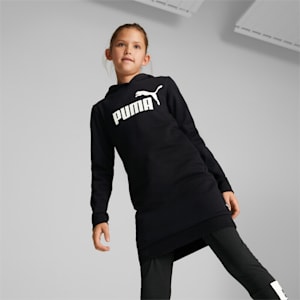 キッズ ガールズ ESS ロゴ フーディ ドレス 120-160cm, Puma Black, extralarge-JPN