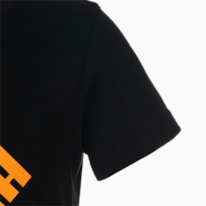 キッズ ボーイズ PUMA POWER ロゴ Tシャツ 120-160cm, Puma Black-Tangerine
