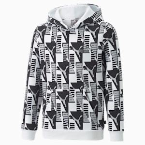 キッズ ボーイズ PUMA POWER AOP フーディー 120-160cm, Puma White